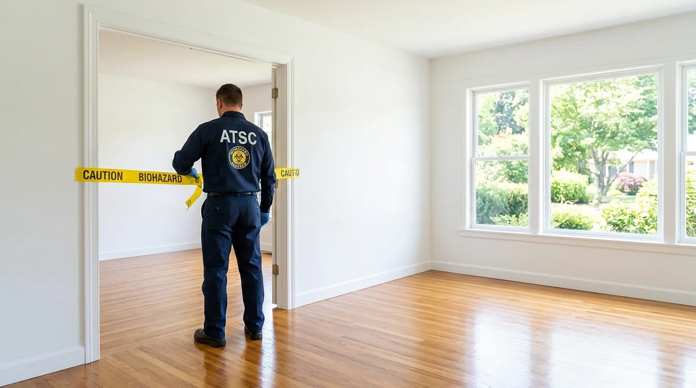 Certified biohazard cleanup crew performing Crime Scene Cleanup in Lanham